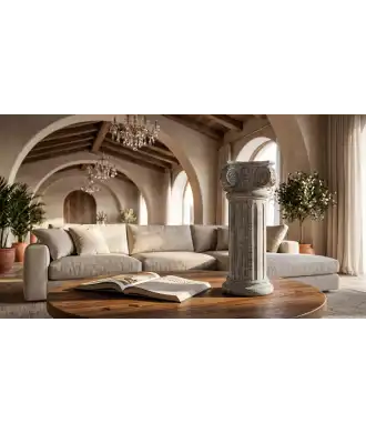 Colonna Decorativa Oro Pallido — Decorazione Luxury | Maison Imperiale