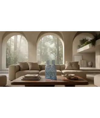 Vaso in Vetro Riciclato Ondulato 1 — Decorazione Luxury | Maison Imperiale