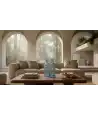 Vaso in Vetro Riciclato Ondulato 1 — Decorazione Luxury | Maison Imperiale