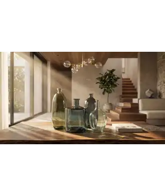 Vaso in vetro riciclato Tre 3 — Decorazione Luxury | Maison Imperiale