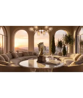 Scultura testa di cavallo 2 — Decorazione Luxury | Maison Imperiale