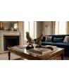 Antique Gold & Brown Parrot Couple 2 —  Decoration Luxury | Maison Imperiale