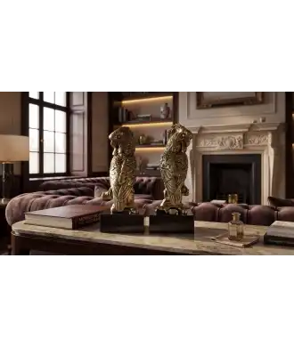Scultura pappagalli 3 — Decorazione Luxury | Maison Imperiale