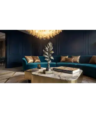 Ornement Décor ajourée plume 2 —  Décoration Luxury | Maison Imperiale