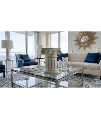 Colonna Decorativa Verde & Oro 2 — Decorazione Luxury | Maison Imperiale
