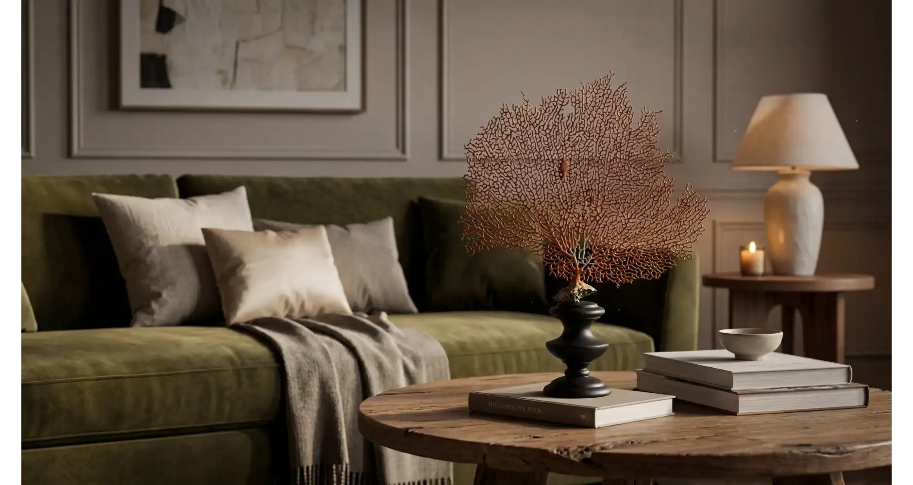 Gorgone Corail Petite —  Décoration Luxury | Maison Imperiale