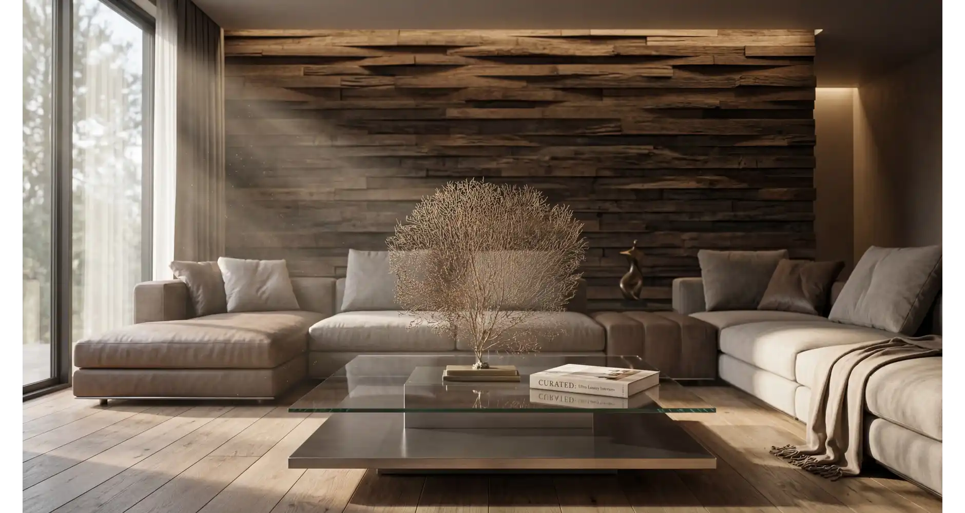 Gorgonia ocra del Madagascar — Decorazione Luxury | Maison Imperiale