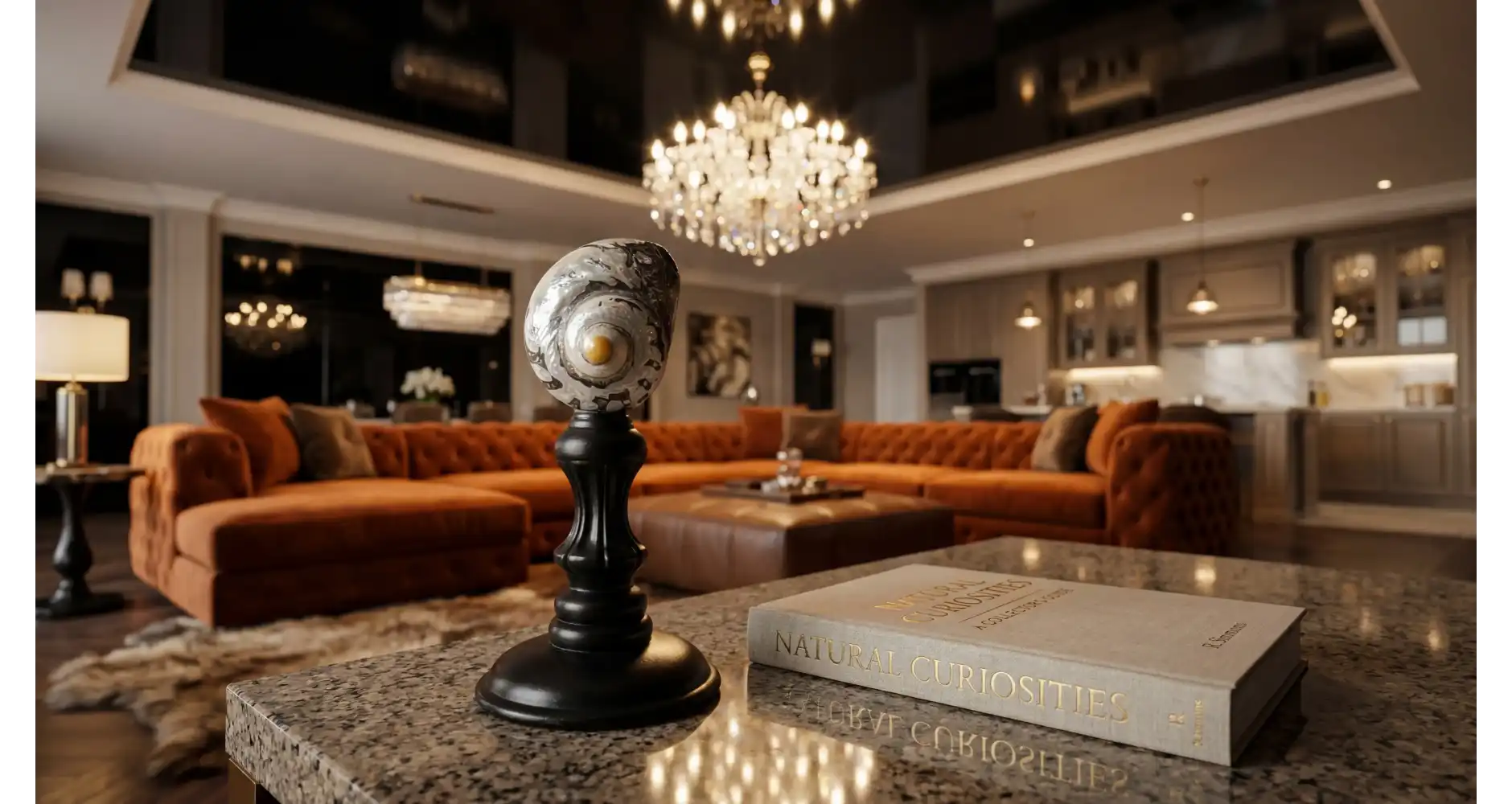 Coquille Turbo Sarmaticus —  Décoration Luxury | Maison Imperiale