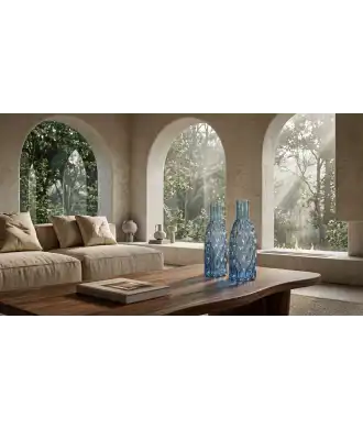 Vaso in Vetro Riciclato Ondulato — Decorazione Luxury | Maison Imperiale
