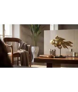 Pesce Oro Sinuoso grande — Decorazione Luxury | Maison Imperiale