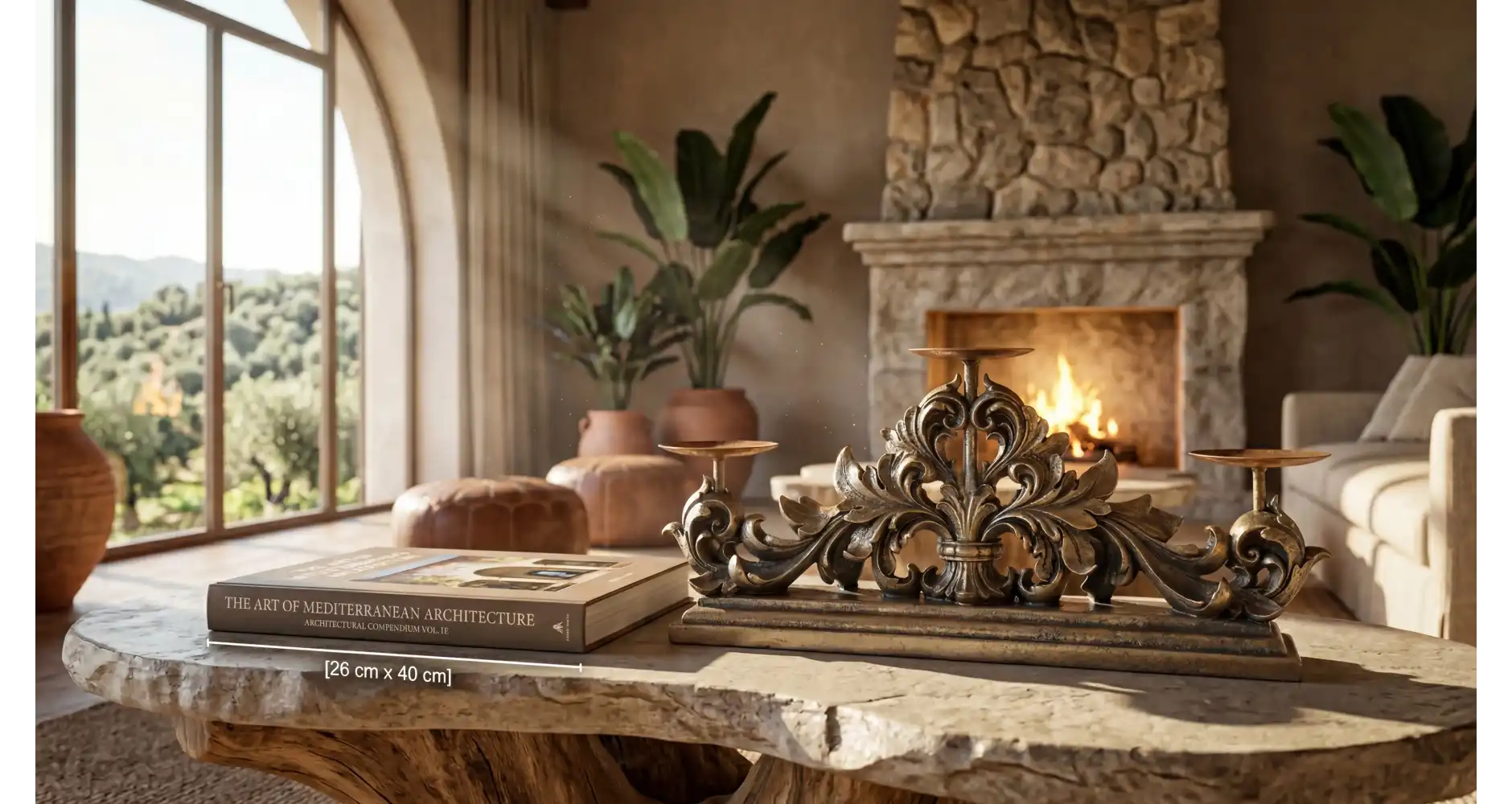 Triplo-candeliere barocco — Decorazione Luxury | Maison Imperiale