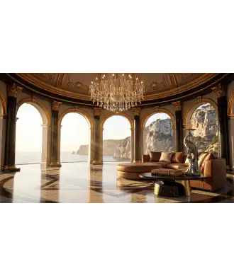 Candeliere Decorativo Pavone — Decorazione Luxury | Maison Imperiale