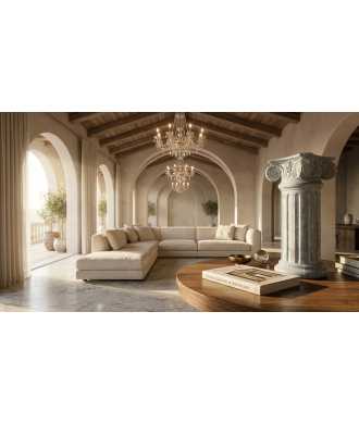 Colonna Decorativa Oro Pallido 1 — Decorazione Luxury | Maison Imperiale
