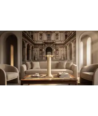 Bougie Colonne Corinthienne en Cire d’Abeille 3 —  Décoration Luxury | Maison Imperiale