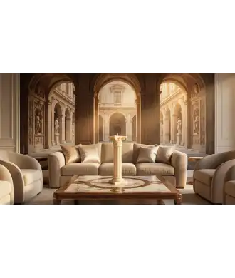 Corinthian Column Candle in Natural Beeswax 1 —  Decoration Luxury | Maison Imperiale
