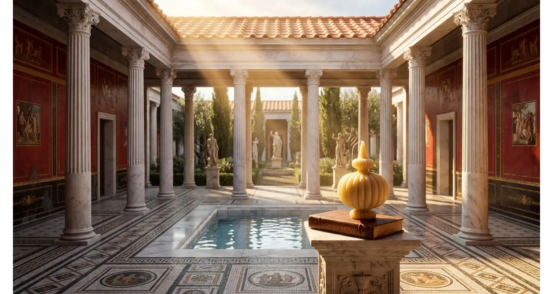 Petite Bougie Baroque en Cire d’Abeille —  Décoration Luxury | Maison Imperiale