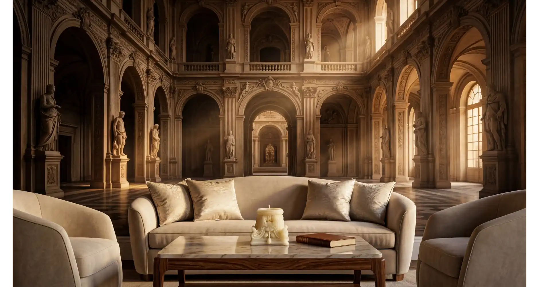 Bougie Chapiteau Ivoire en Cire d’Abeille —  Décoration Luxury | Maison Imperiale