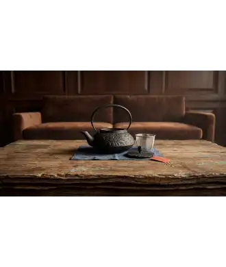 Teiera Oigen in ghisa Ajiro Tsubaki 1 — Decorazione Luxury | Maison Imperiale