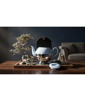 Art Deco Teapot in Porcelain 1 —  Decoration Luxury | Maison Imperiale