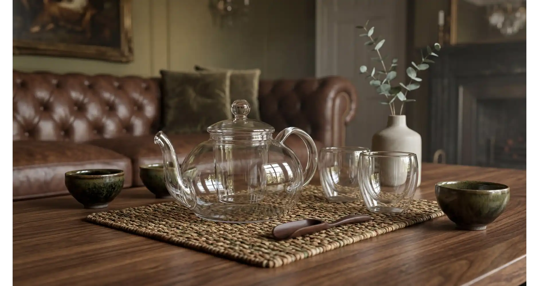 Grande Teiera in Vetro Termoresistente — Decorazione Luxury | Maison Imperiale