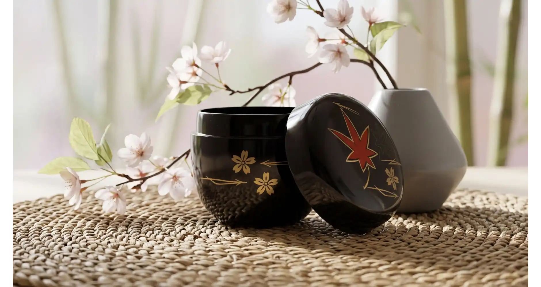Natsume Matcha Container —  Decoration Luxury | Maison Imperiale