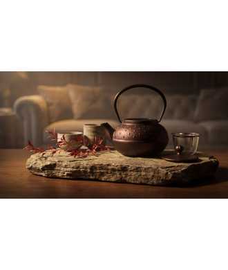 Oitomi Prune Cast Iron Teapot —  Decoration Luxury | Maison Imperiale