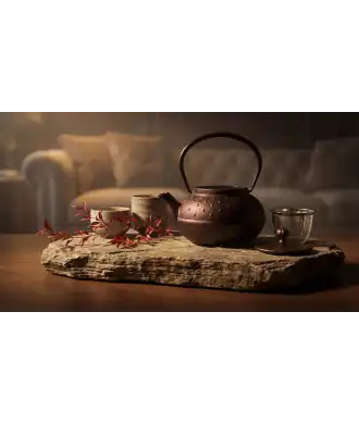 Théière en fonte Oitomi Prune —  Décoration Luxury | Maison Imperiale