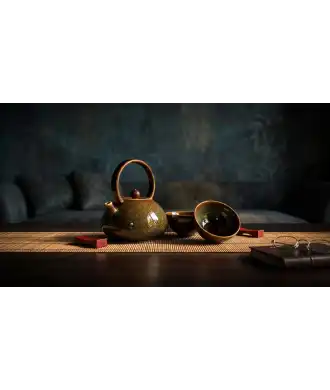 Green Artisanal Porcelain Set —  Decoration Luxury | Maison Imperiale