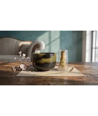 Set Matcha | Tazza Verde, Fouet e Cucchiaio — Decorazione Luxury | Maison Imperiale