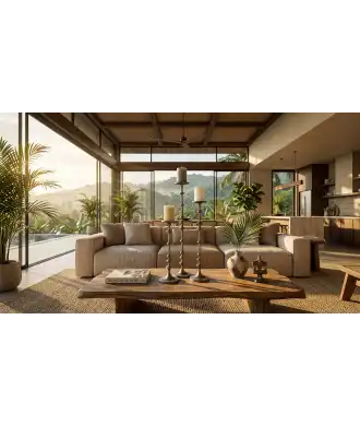 Petit Bougeoir en Laiton 1 —  Décoration Luxury | Maison Imperiale