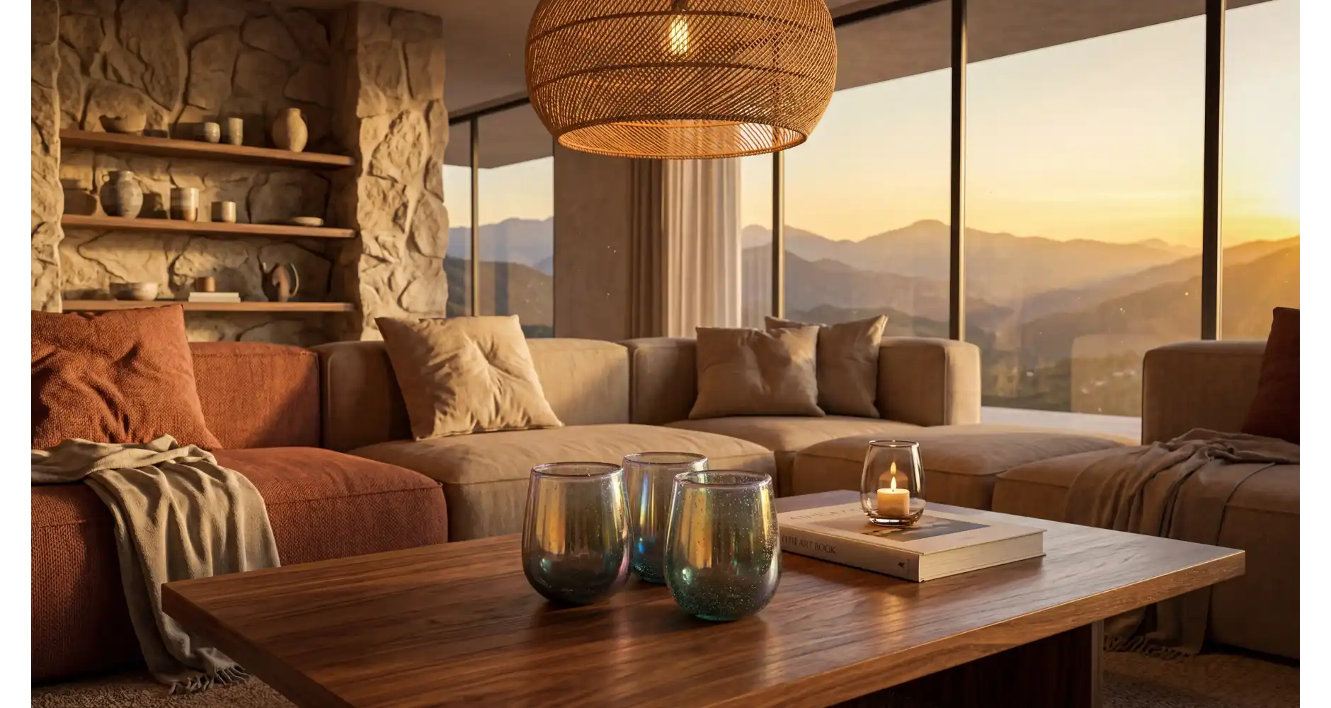 Photophore Vert Irisé —  Décoration Luxury | Maison Imperiale