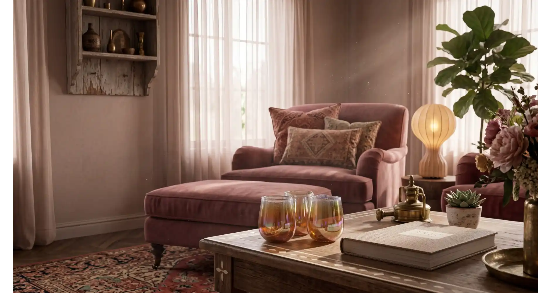 Photophore Orange Irisés —  Décoration Luxury | Maison Imperiale