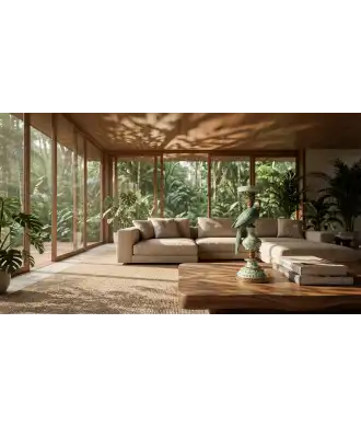 Bougeoir Perroquet Vert & Or —  Décoration Luxury | Maison Imperiale