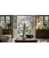 Bougeoir Perroquet Bleu & Or —  Décoration Luxury | Maison Imperiale