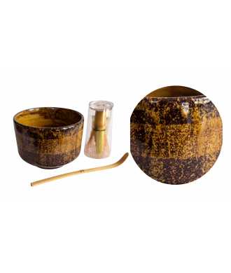 Set Matcha - Tazza Ocra, Frusta e Cucchiaio
