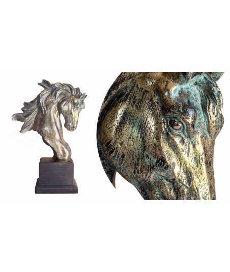 Scultura testa di cavallo 9 — Decorazione Luxury | Maison Imperiale