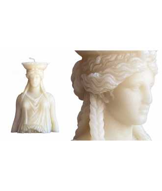 Bougie Caryatide Demi-Buste en Cire d’Abeille 8 —  Décoration Luxury | Maison Imperiale
