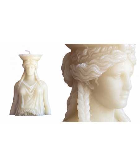 Candela Cariatide Mezzo Busto in Cera d’Api 8 — Decorazione Luxury | Maison Imperiale