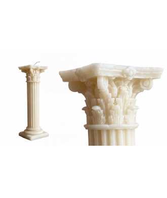 Corinthian Column Candle in Natural Beeswax 7 —  Decoration Luxury | Maison Imperiale