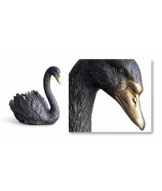 Cigno nero in resina