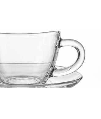 Tazza in Vetro con Piattino 2 — Decorazione Luxury | Maison Imperiale