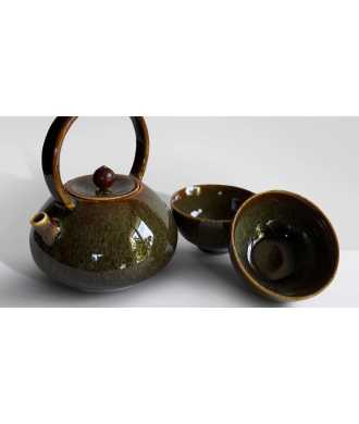Green Artisanal Porcelain Set 2 —  Decoration Luxury | Maison Imperiale