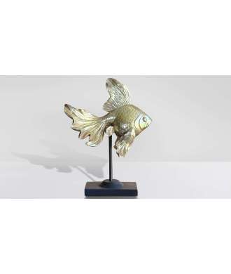 Pesce Oro Sinuoso piccolo 3 — Decorazione Luxury | Maison Imperiale