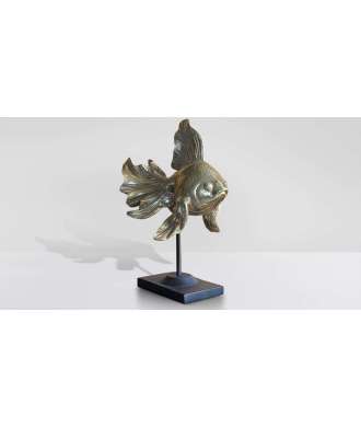 Pesce Oro Sinuoso piccolo 5 — Decorazione Luxury | Maison Imperiale