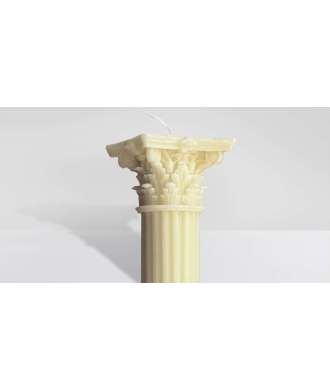 Bougie Colonne Corinthienne en Cire d’Abeille 4 —  Décoration Luxury | Maison Imperiale
