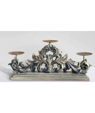 Triplo-candeliere barocco 3 — Decorazione Luxury | Maison Imperiale