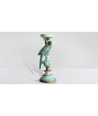 Green & Gold Parrot Candle Holder 3 —  Decoration Luxury | Maison Imperiale
