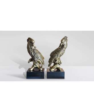 Scultura pappagalli 4 — Decorazione Luxury | Maison Imperiale