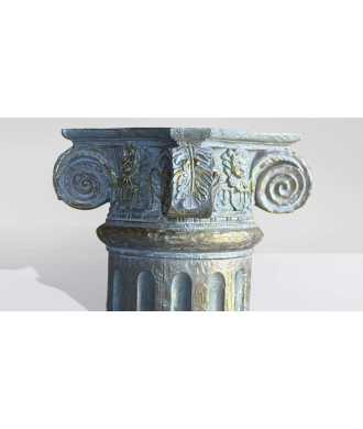 Colonna Decorativa Verde & Oro 5 — Decorazione Luxury | Maison Imperiale